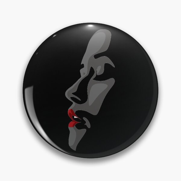 Item preview, Silueta de rostro sensual - rojo y gris designed and sold by ladyfacecreates.