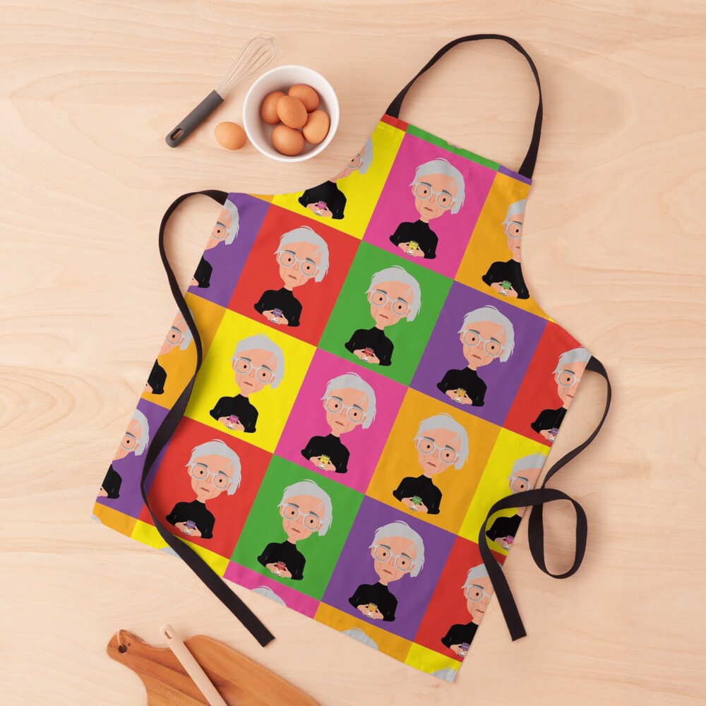 Warhol color Delantal