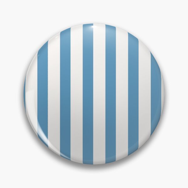 Item preview, Circus Vibe Cerulean Blue and White Vertical Stripe Pattern designed and sold by taiche.