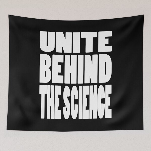 Item preview, UNITE BEHIND THE SCIENCE | Environment cause typography designed and sold by Cevil.