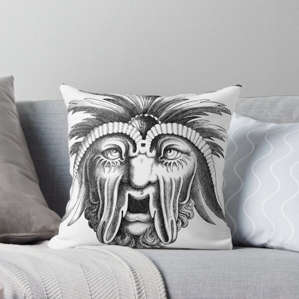 Item preview, Monster face. Black engraving illustration. designed and sold by EEgnat.