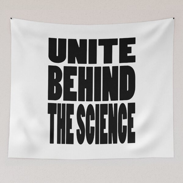 Item preview, UNITE BEHIND THE SCIENCE | Environment cause typography designed and sold by Cevil.