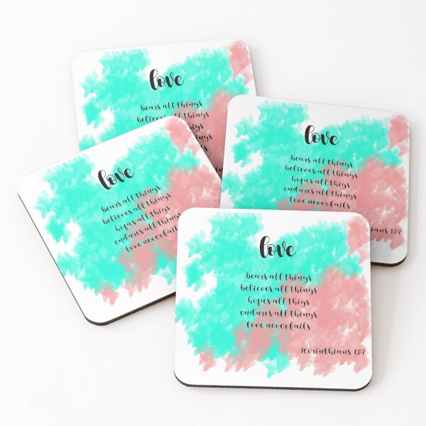 Item preview, Love never fails Bible quote designed and sold by sushMitaM.