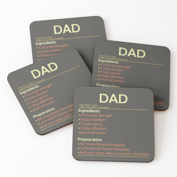 Item preview, Dad Recipe - Funny Fathers Day, Birthday Gift designed and sold by DrawingBoard.