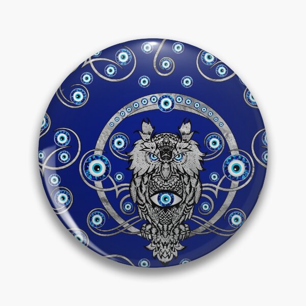 Item preview, Owl Evil Eye Ornament designed and sold by k9printart.