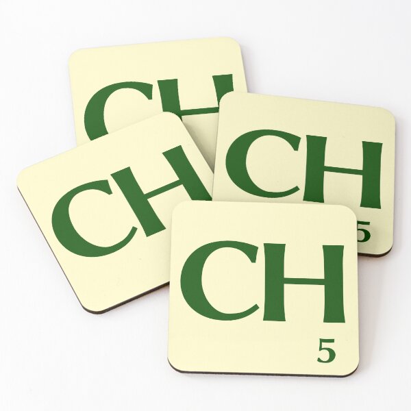 Item preview, Ficha de Scrabble de la CH de 5 puntos designed and sold by fgrdisseny.