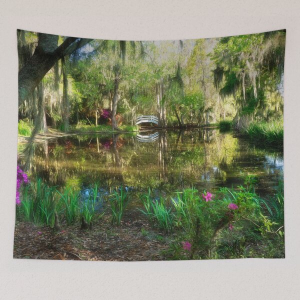 Item preview, The Small White Bridge - Magnolia Plantation and Gardens designed and sold by Kathy Weaver.