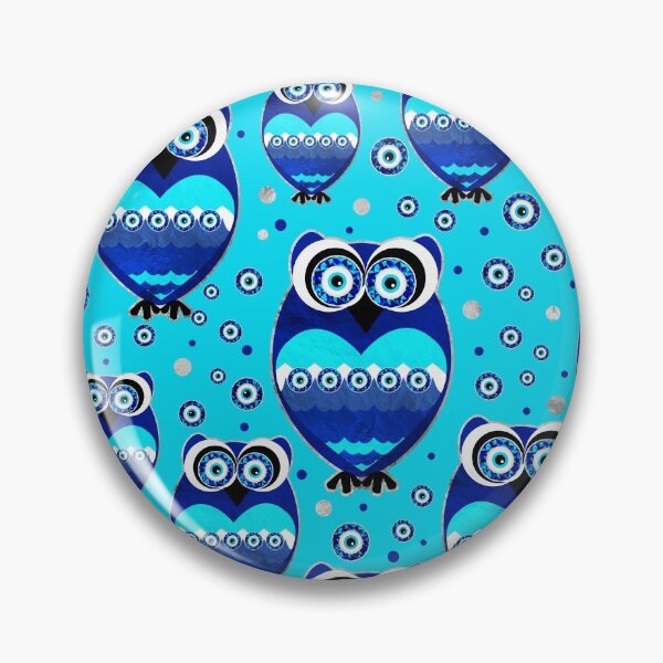 Item preview, Cute Owl Evil Eye Pattern designed and sold by k9printart.