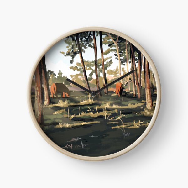 casually grazing Clock