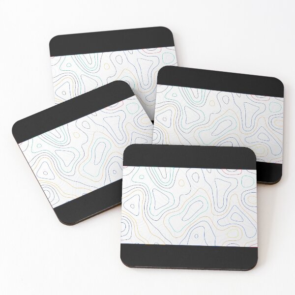 Item preview, Abstract colorful topographic map design designed and sold by JHiba.