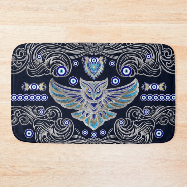 Item preview, Owl Evil Eye Ornament designed and sold by k9printart.