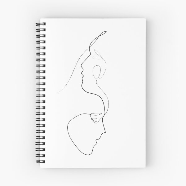 Item preview, Two Faces One Line | One Line Artist | Minimal Art | One Line Art | Minimalist designed and sold by One-Line-Artist.