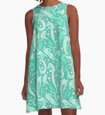 Tails of the Deep A-Line Dress