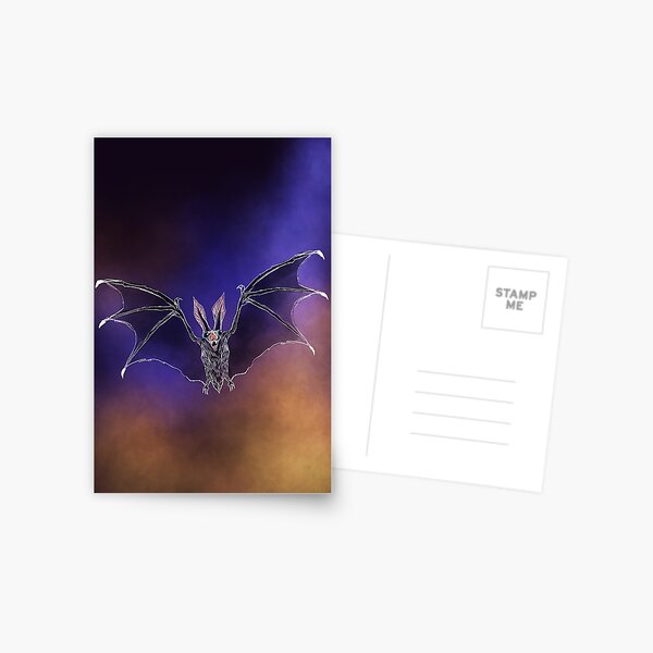 Item preview, Flying bat illustration designed and sold by Matt Corrigan.