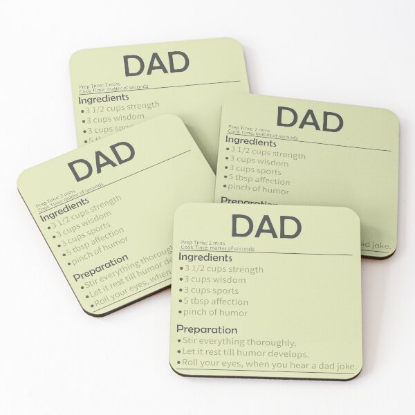Item preview, Dad Recipe - Funny Fathers Day, Birthday Gift designed and sold by DrawingBoard.