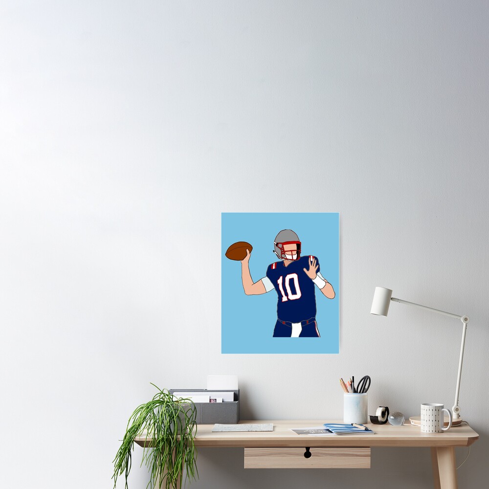 Rinkha Mac Jones Football Paper Poster Patriots Kids T-Shirt