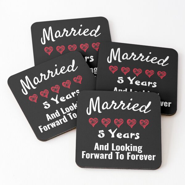 Item preview, Married 5 Years And Looking Forward To Forever, Great gift for married couple designed and sold by ArtDeziGn.