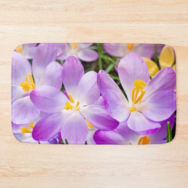 Item preview, An array of garden crocuses purple and yellow designed and sold by CyaniRose.