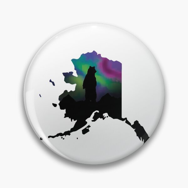 Item preview, Alaskan landscape map designed and sold by adrart7.