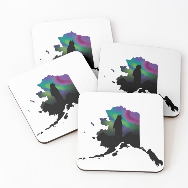Item preview, Alaskan landscape map designed and sold by adrart7.