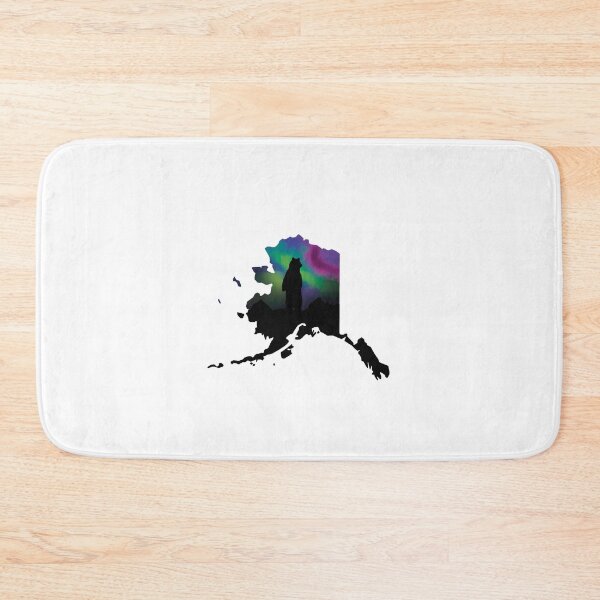 Item preview, Alaskan landscape map designed and sold by adrart7.
