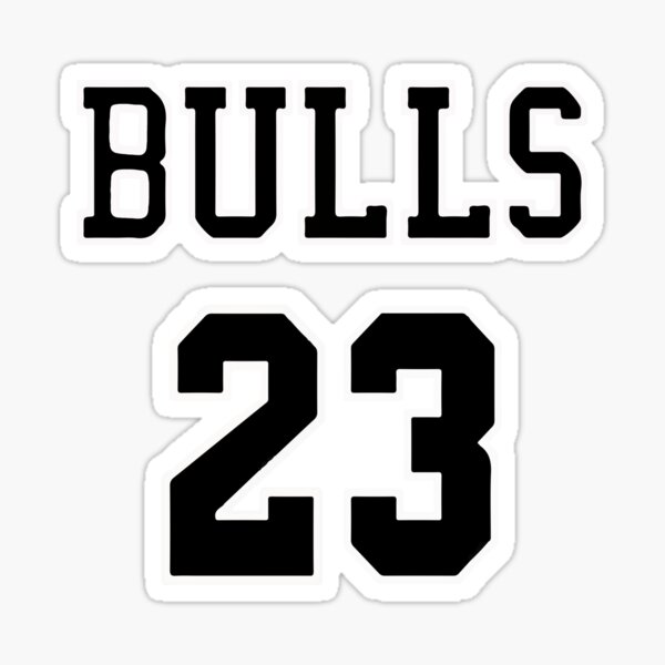 "Jordan Bulls 23" Sticker for Sale by BlackPinkk Redbubble