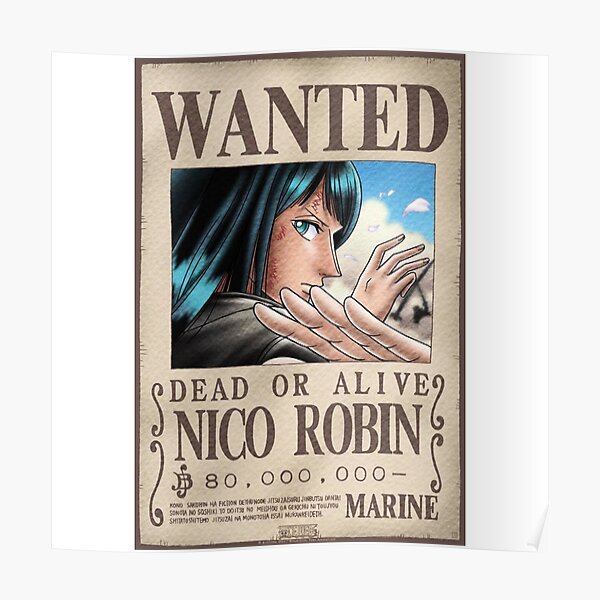 WANTED NICO ROBIN Poster