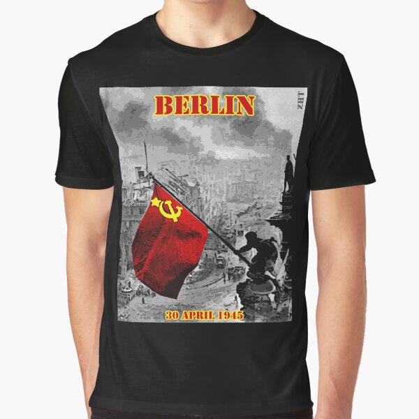 Vista previa del artículo con la obra «Izando una bandera sobre el Reichstag», diseñado y vendido por ZuluHistoryTees.