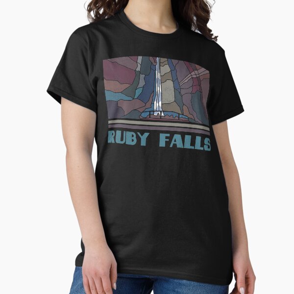 Item preview, Ruby Falls National Park Shirt Tee Nature Lover Gift Idea Vintage Retro Tshirt Skyline Hiking Outdoor Shirt Travel Adventure designed and sold by DezByNick.