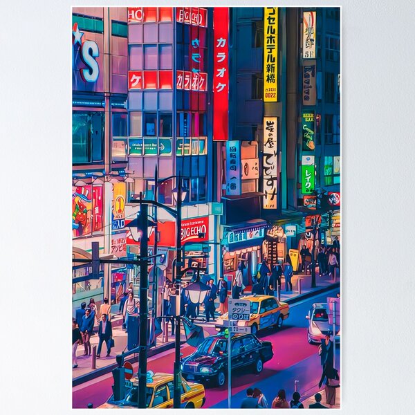 Item preview, Anime Urban Romantic Tokyo Street designed and sold by KaremaJ.