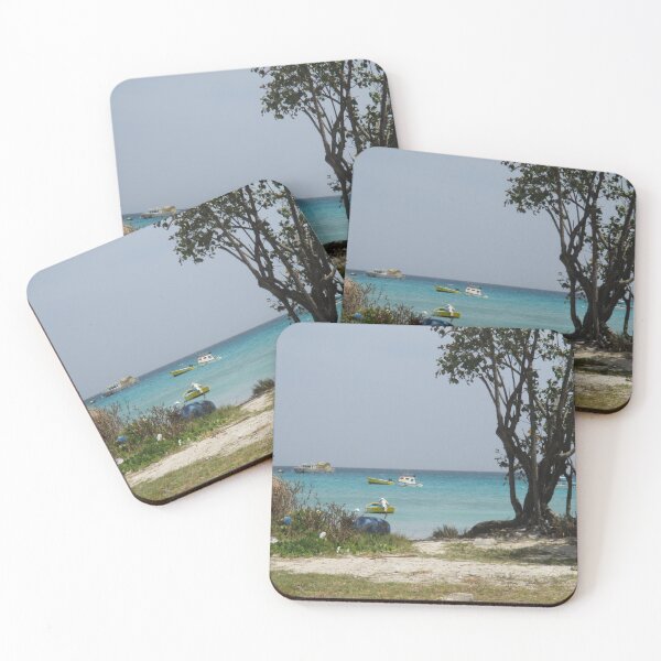 Item preview, Inviting boats in Oistins Barbados designed and sold by Ann Biddlecombe.