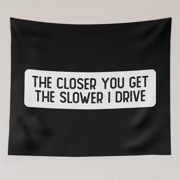 Item preview, The Closer You Get Slower I Drive Funny Biker Helmet designed and sold by Sour Soul.