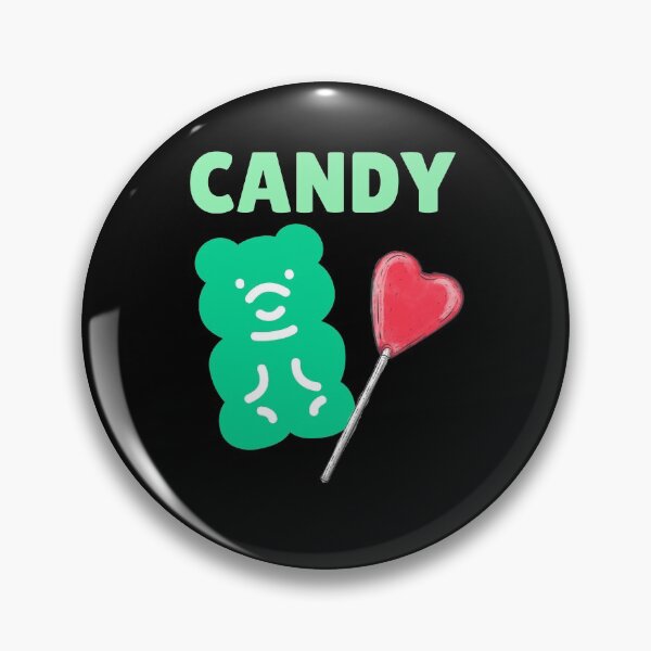 Item preview, Candy - kawaii green gummybear and heart lollipop designed and sold by GLwithUs.