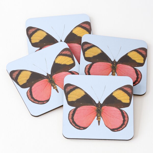 Item preview, Orange & Yellow Butterfly (Blue Background) designed and sold by Jelly Bear.