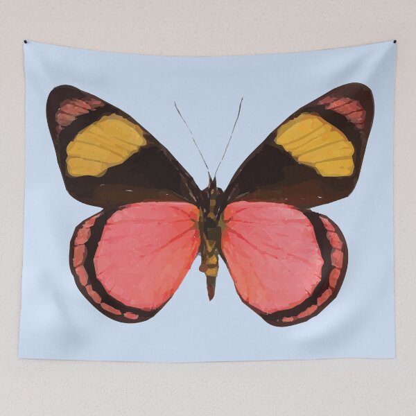 Item preview, Orange & Yellow Butterfly (Blue Background) designed and sold by Jelly Bear.