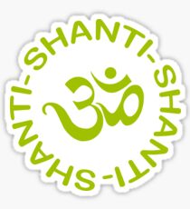 Yoga Shanti Shanti Shanti Om Yoga Sticker