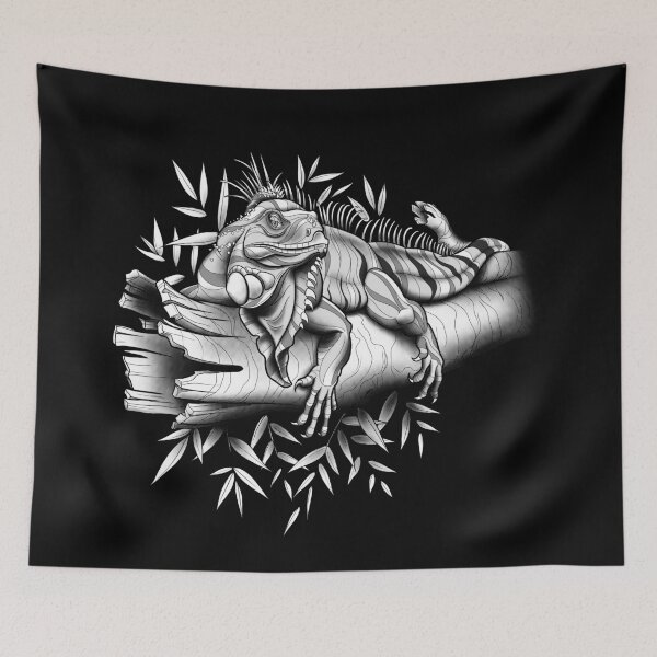 Item preview, Iguana And Bamboo Lizard Animal Design designed and sold by Chilly Lizard.