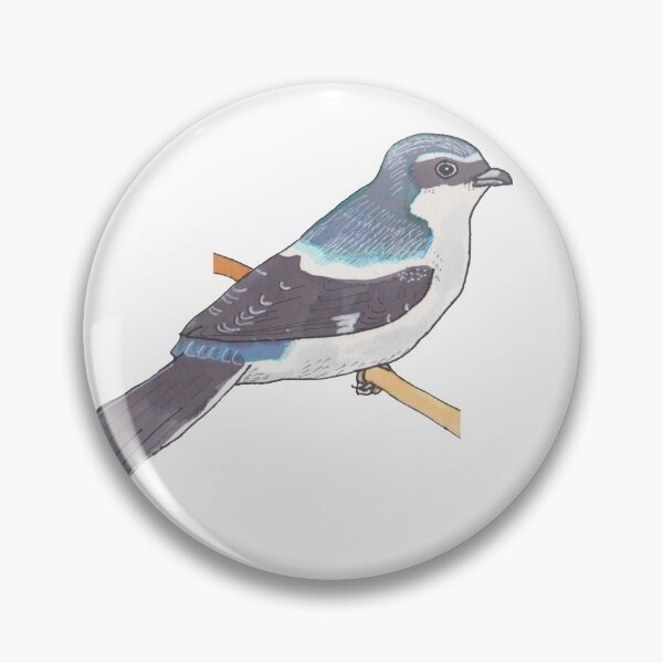 Item preview, Loggerhead Shrike bird species watercolor bird art designed and sold by TheWaterBirds.