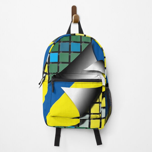Item preview, Square (10,), (green, yellow, blue, black,) graphic, art, decorative, digital, construction, abstract, designed and sold by Paszkan.