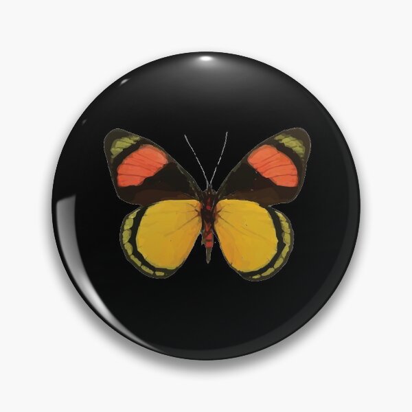 Item preview, Yellow and Orange Butterfly (Black Background) designed and sold by Jelly Bear.