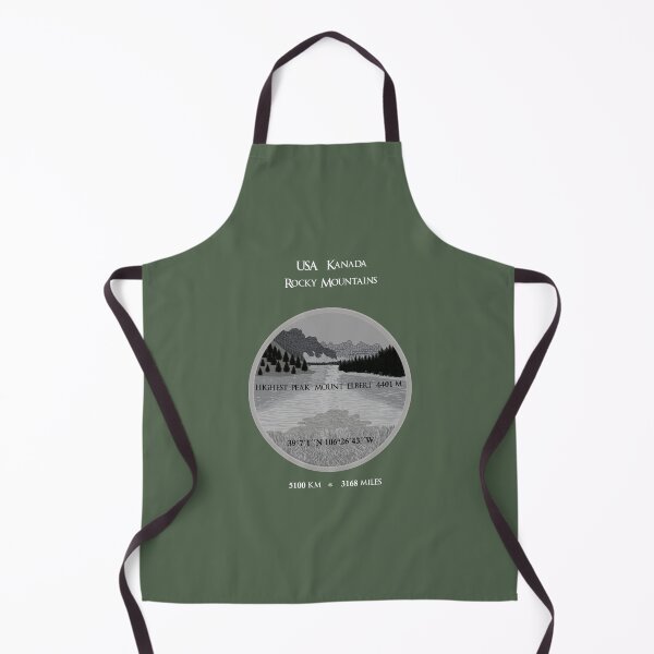 Item preview, Rocky Mountains USA Canada, mountain landscape, coordinates designed and sold by CreaVisArt.