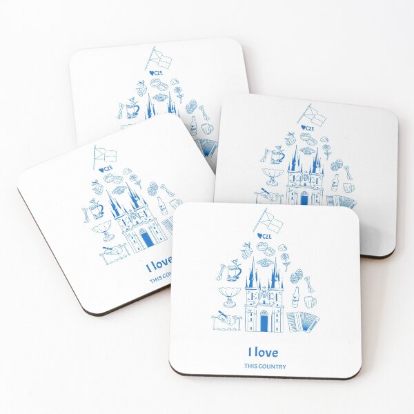 Item preview, I love this country illustrated patriotic design Czech Republic Prague designed and sold by Evartdesign.