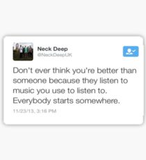 Wise Words From @NeckDeepUK Sticker