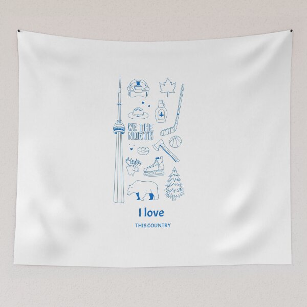Item preview, I love this country illustrated patriotic design Canada designed and sold by Evartdesign.