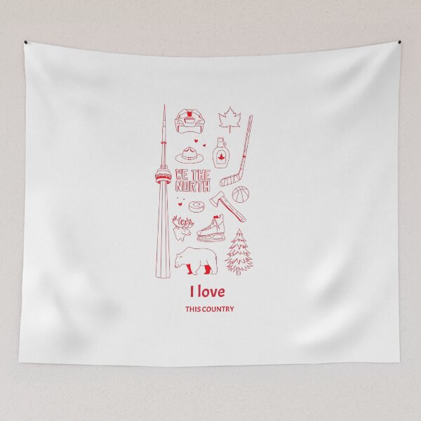 Item preview, I love this country illustrated patriotic design Canada designed and sold by Evartdesign.