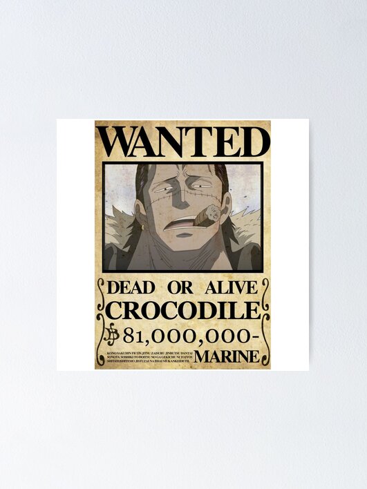 サー・クロコダイル WANTEDポスター Amazon.com: GB eye - ONE PIECE Wanted Crocodile Wano Poster (52 x