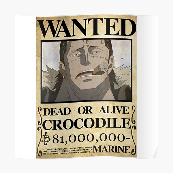 WANTED CROCODILE Poster