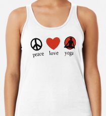 Peace Love Yoga T-Shirt Racerback Tank Top
