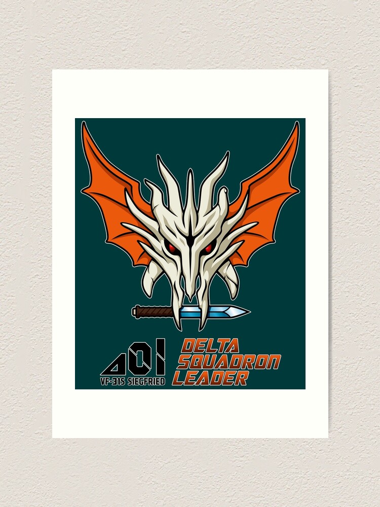 Impression Artistique Macross Delta Leader Par Mike Brodu Redbubble