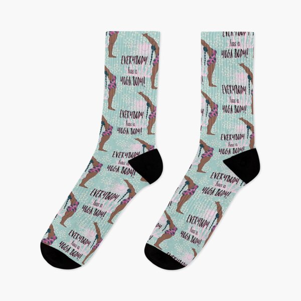 Item preview, Everybody has a yoga body fat yoga  body positivity, yoga pose designed and sold by Melanie-Palmer.
